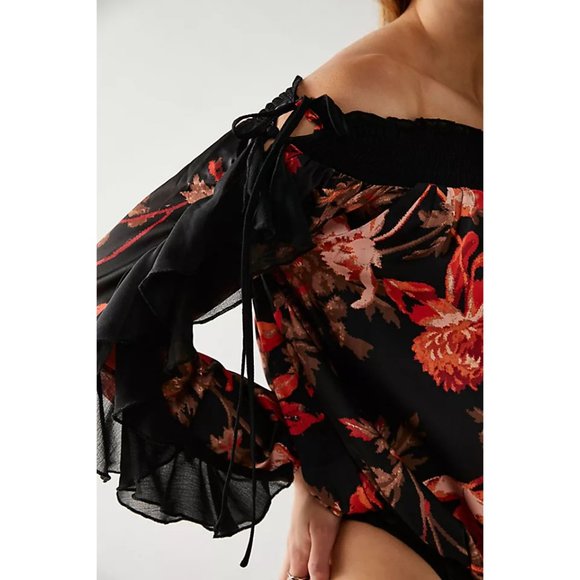 🎉LAST CHANCE🎉 FREE PEOPLE Born To Love Bodysuit / Midnight Combo - Picture 7 of 10